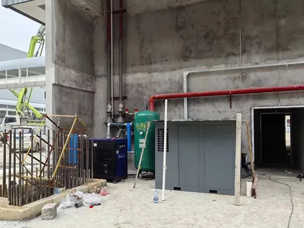 Low Pressure Screw Compressor for Cement Conveying